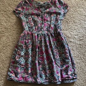 💜 3 for $10 Gymboree Pink and Green Crew Neck Sundress